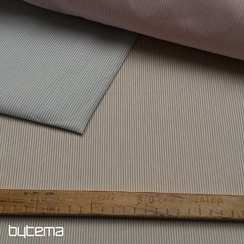 Bombažna tkanina BABY STRIPE bež