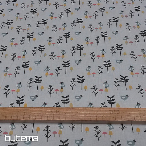 Bombažna tkanina BIRDS ZIZO
