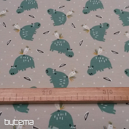 Bombažna pletenina HIPPO HIPIZ siva