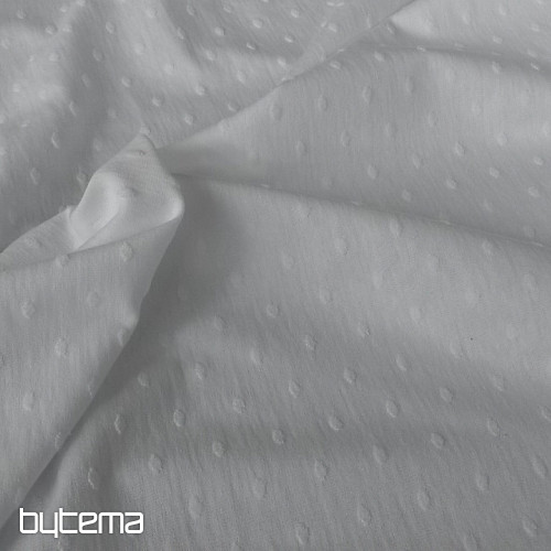 Bombažna pletenina RELIEF bela