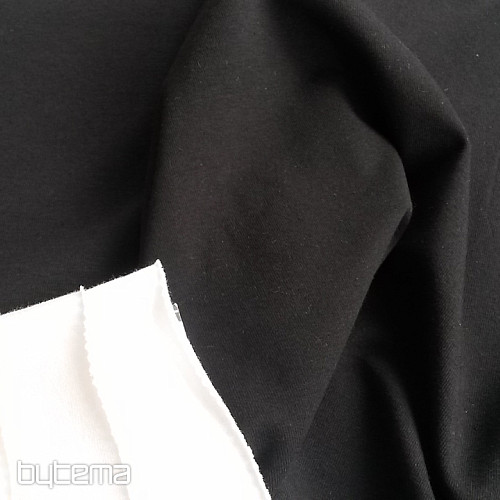 TEINTURE bombažna pletenina črna