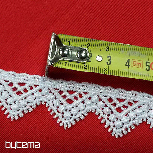 Čipka 5451/0010 3 cm bela