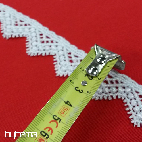 Čipka 5451/0010 3 cm bela