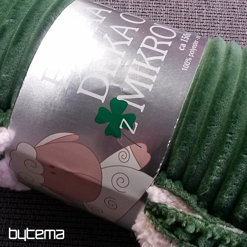 odeja iz mikrovlaken EXTRA SOFT SHEEP velvet - zelena