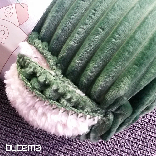 odeja iz mikrovlaken EXTRA SOFT SHEEP velvet - zelena