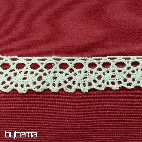 Bombažna čipka 75239 19 mm krem