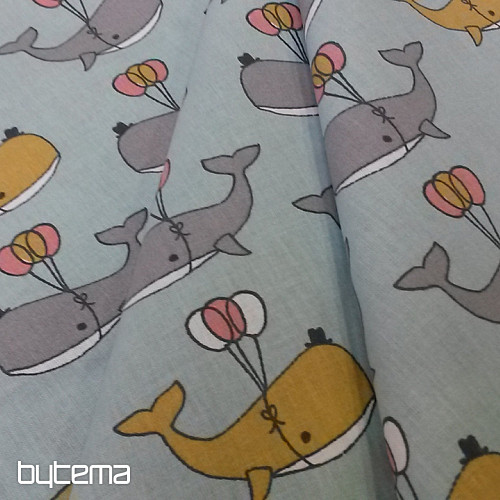 Bombažna tkanina WHALE