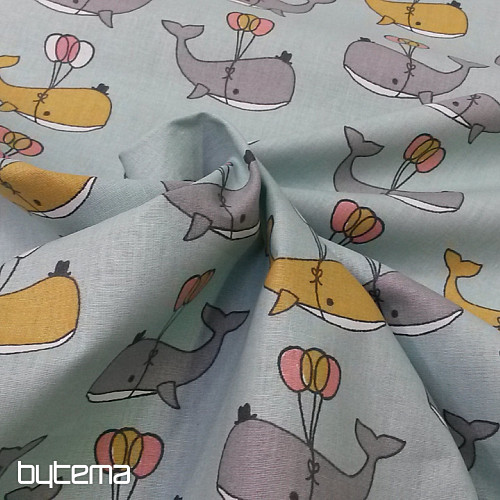 Bombažna tkanina WHALE