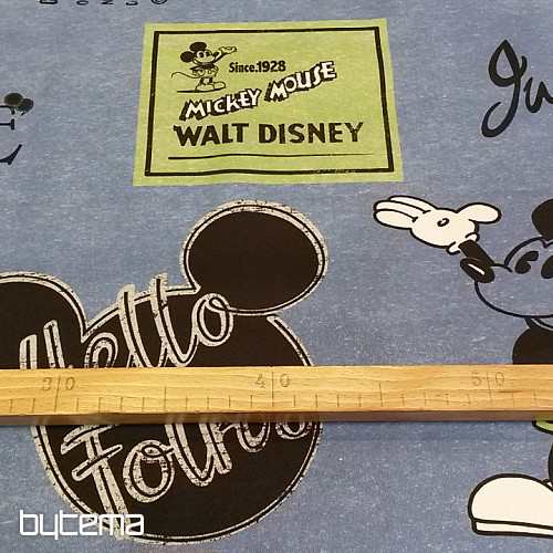 Otroška dekorativna tkanina MICKEY MOUSE modra