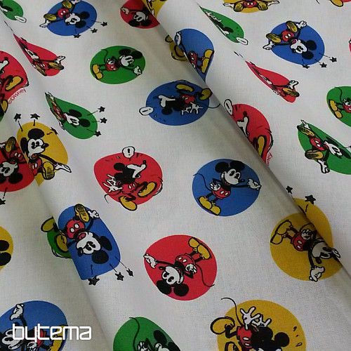 Bombažna tkanina MICKEY MOUSE wheels