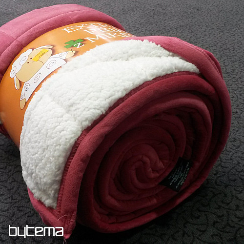 Odeja iz mikrovlaken EXTRA soft SHEEP šivi staro roza
