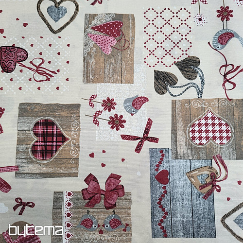 Dekorativna tkanina TM PATCHWORK bordo