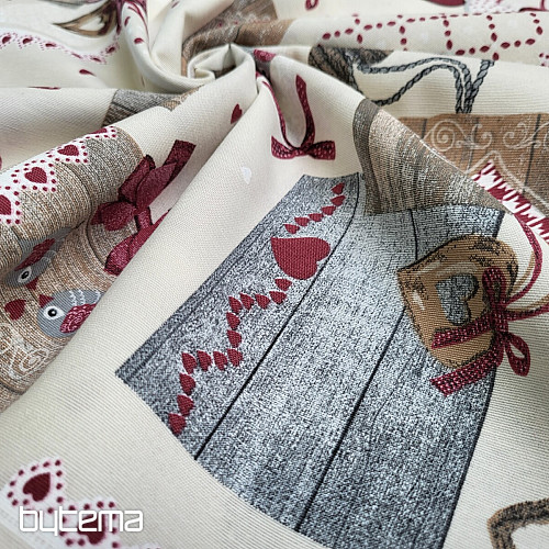 Dekorativna tkanina TM PATCHWORK bordo