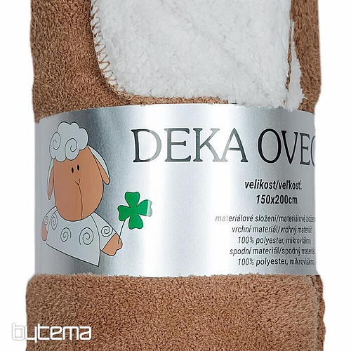 Odeja za ovce in ovce čokolada/smetana