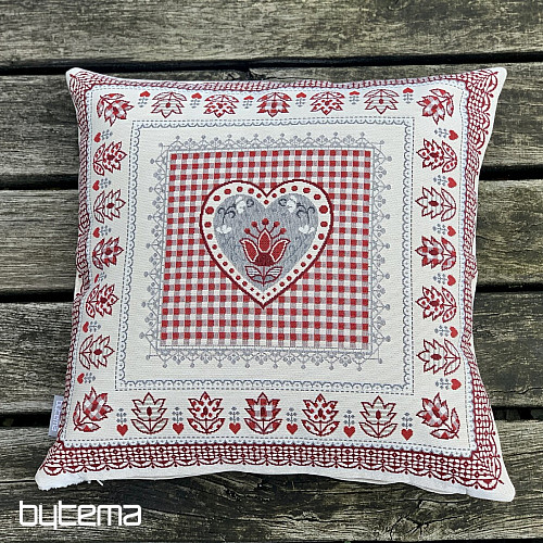Prevleka za blazino SRCE ČIPKA