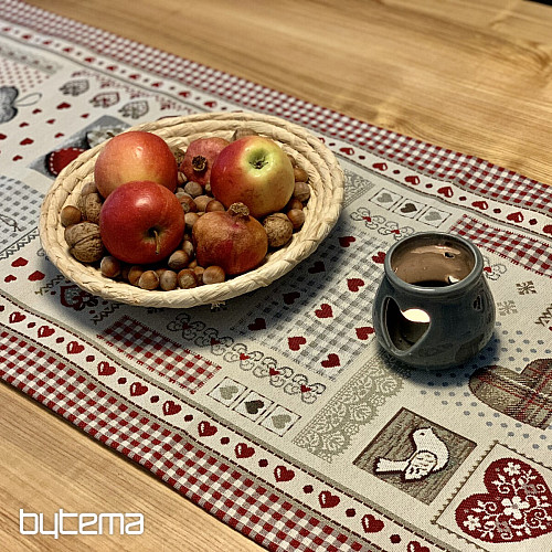 Tapiserijski prt in šal SRCE NARAVE