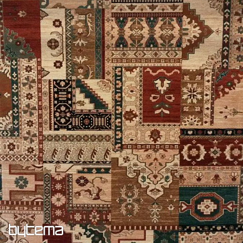 Luksuzne volnene preproge ROYAL PATCHWORK multi krem