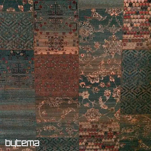 Luksuzne volnene preproge ROYAL PATCHWORK zelena