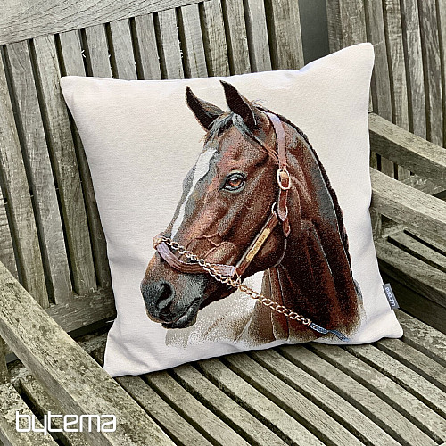 Goblen prevleka za blazino HORSE BROWN