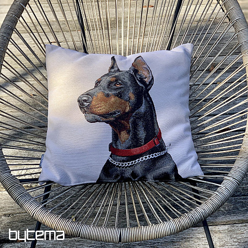 Prevleka za vzglavnik iz tapiserije Doberman