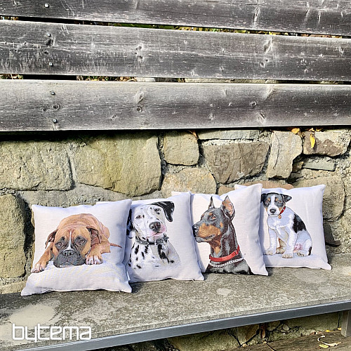 Prevleka za vzglavnik iz tapiserije Doberman