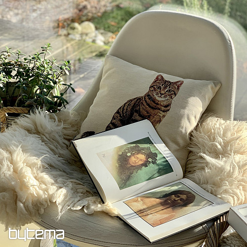 Tapiserijska prevleka za vzglavnik MAČKA MOUREK