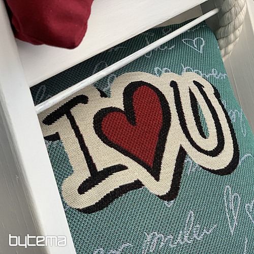 Prevleka za blazino gobelin I LOVE YOU
