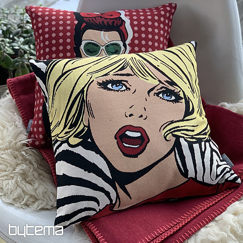 Prevleka za vzglavnik iz tapiserije STRIPI ŽENSKA II