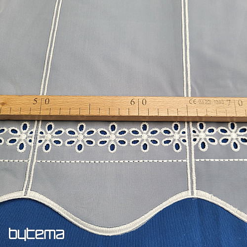 Vitražna zavesa GERSTER 11539/0001 bela