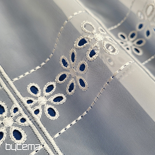 Vitražna zavesa GERSTER 11539/0001 bela
