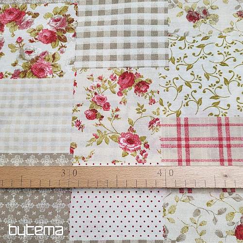Dekorativna tkanina ROSE MARTA patchwork