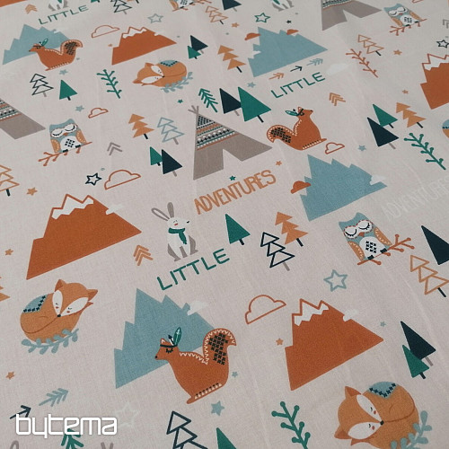 LITTLE ADVENTURES bombažna tkanina