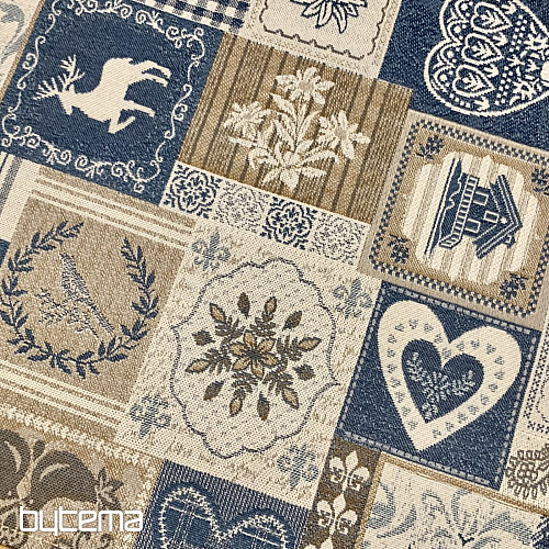 Pogrinjek PATCHWORK SRCE moder