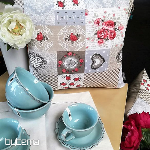 Dekorativna tkanina LIA bež patchwork