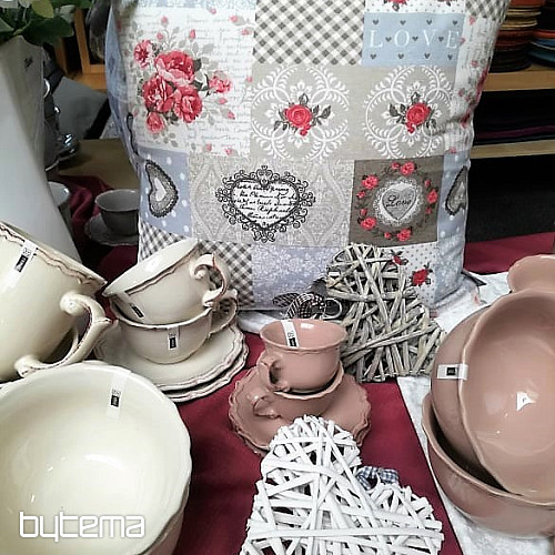 Dekorativna tkanina LIA bež patchwork