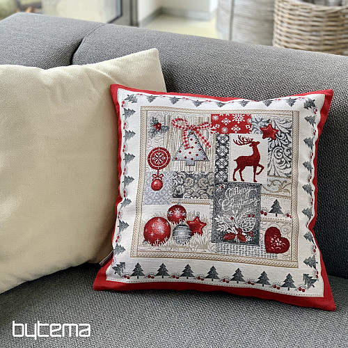 Prevleka za božično tapiserijo za vzglavnik VESEL BOŽIČ