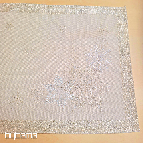 Božični pogrinjki in šali SILVER CHRISTMAS Silver NATURAL