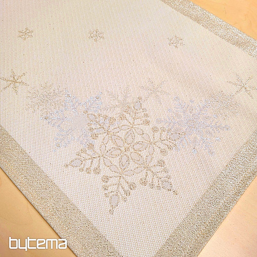 Božični pogrinjki in šali SILVER CHRISTMAS Silver NATURAL