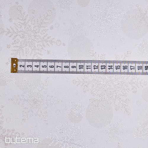 Dekorativna žakard tkanina FLAKES II. naravno srebro