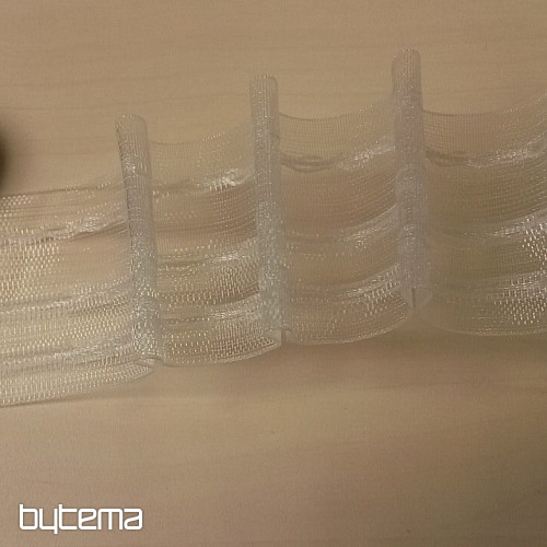 Širok trak za zavese 8 cm, 1:1,5