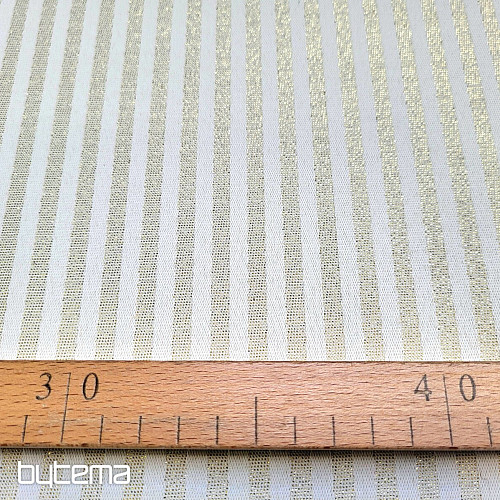Dekorativna žakard tkanina STRIPES zlata