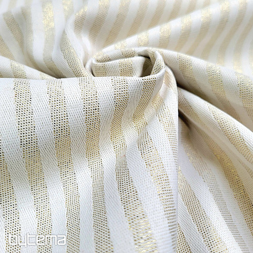 Dekorativna žakard tkanina STRIPES zlata