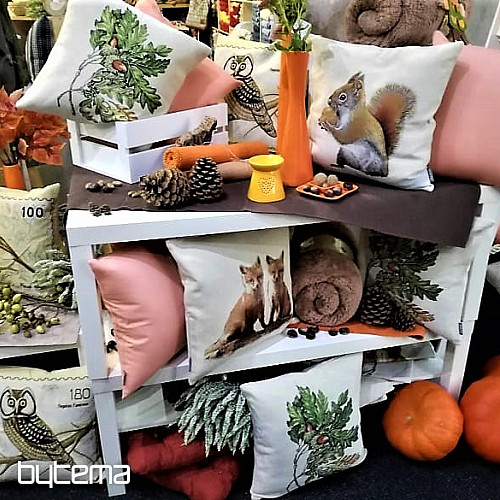 Okrasna prevleka za blazino POST STAMP BIRDS