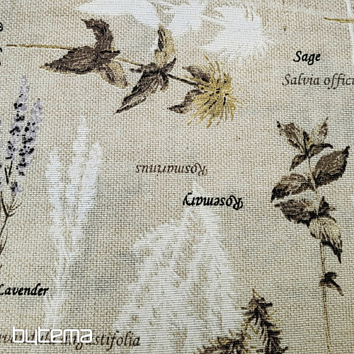 Dekorativna tkanina BOTANICO rjava