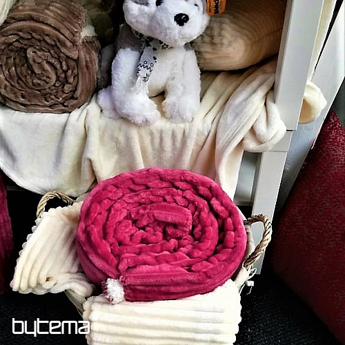 odeja iz mikrovlaken EXTRA MEHKA OVČJA ŽEMLJASTA OBLOGA - lešnikove barve