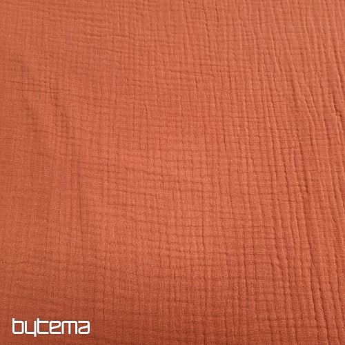 Bombažna tkanina marsala GAZE