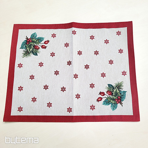 Gobelin prt in šal BOŽIČNA SVEČKA