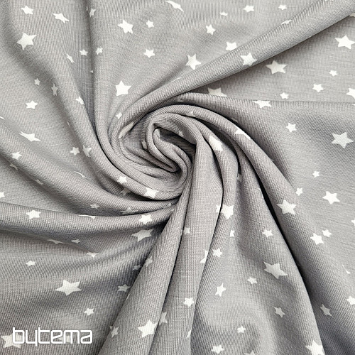 Bombažna pletenina ZETOILE STARS GREY