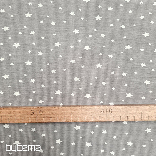 Bombažna pletenina ZETOILE STARS GREY