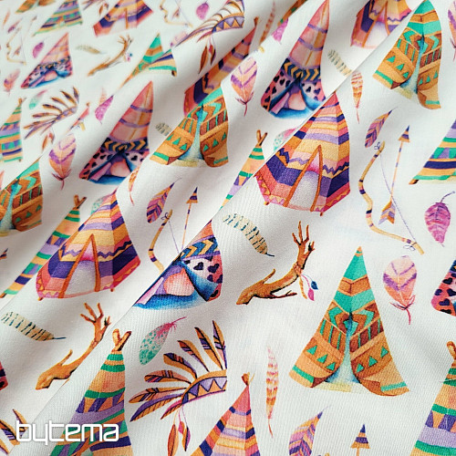 Otroški bombažni saten TEEPEE digitalni tisk